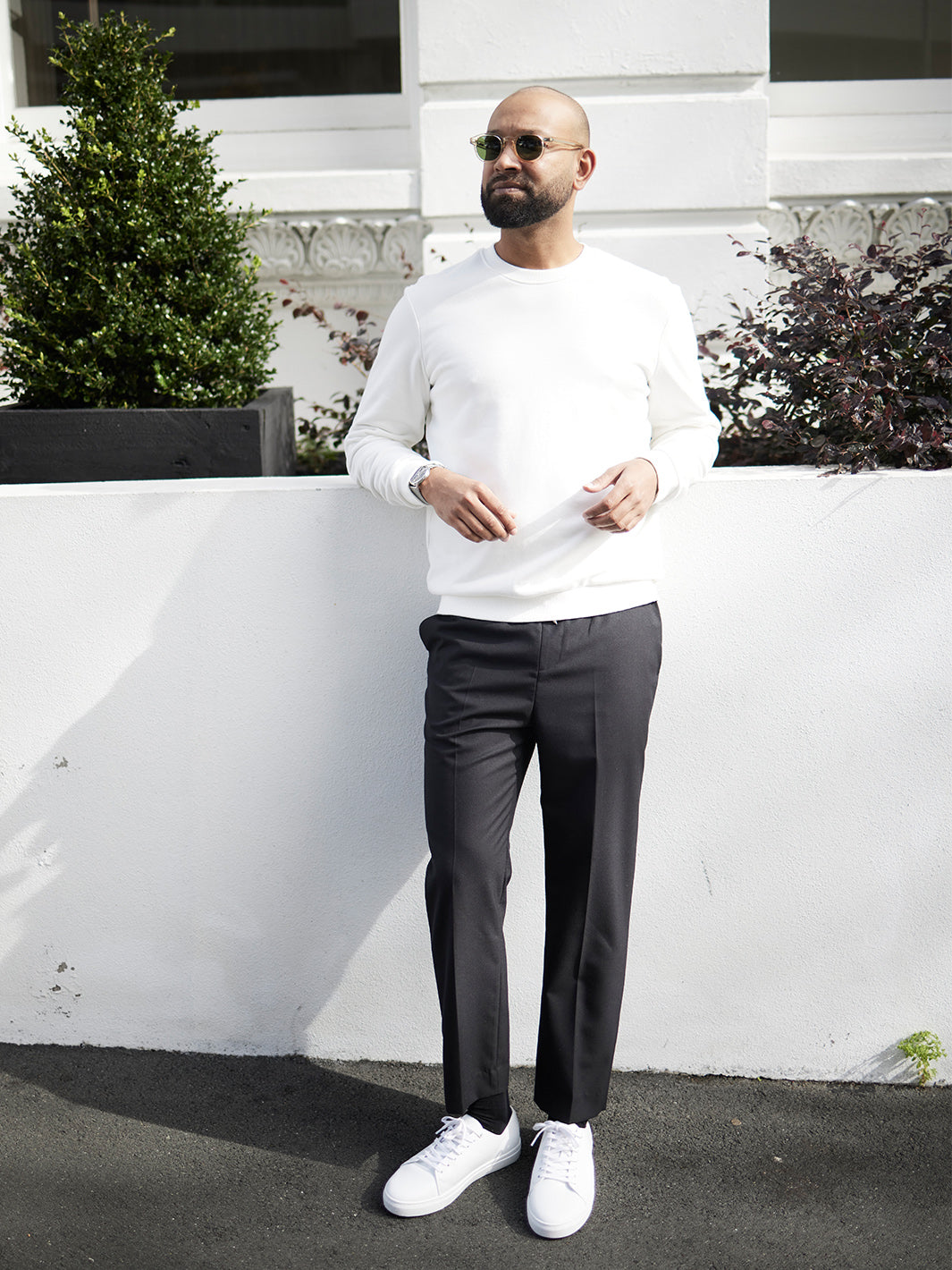 Heavy Sweat Crew - White