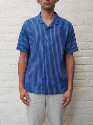 Panama Shirt - Linen Stripe
