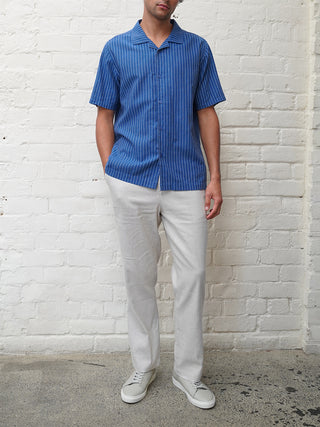 Panama Shirt - Linen Stripe