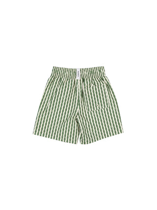 Kids Swim Short - A-Stripe Olive