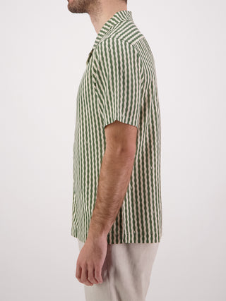 Panama Shirt - A-Stripe Olive