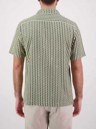 Panama Shirt - A-Stripe Olive