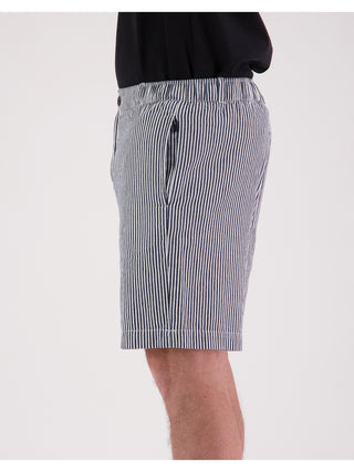 Leisure Short - Navy Stripe