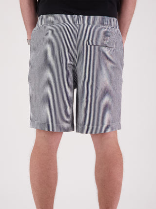 Leisure Short - Navy Stripe