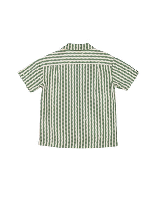 Kids Panama Shirt - A-Stripe Olive