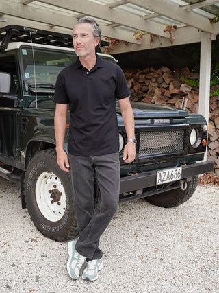 Jersey Polo - Black