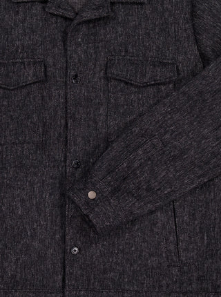 Woollen Trucker Jacket - Charcoal