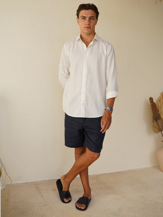 Tencel Linen Shirt - White