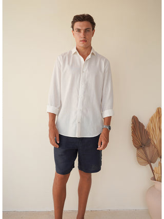Tencel Linen Shirt - White