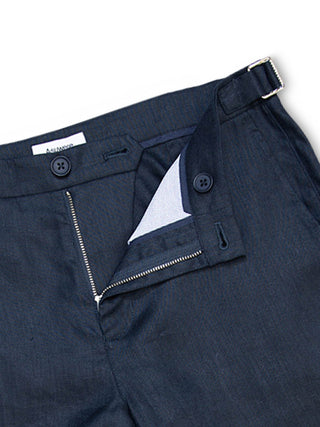 Essential Linen Short - Navy