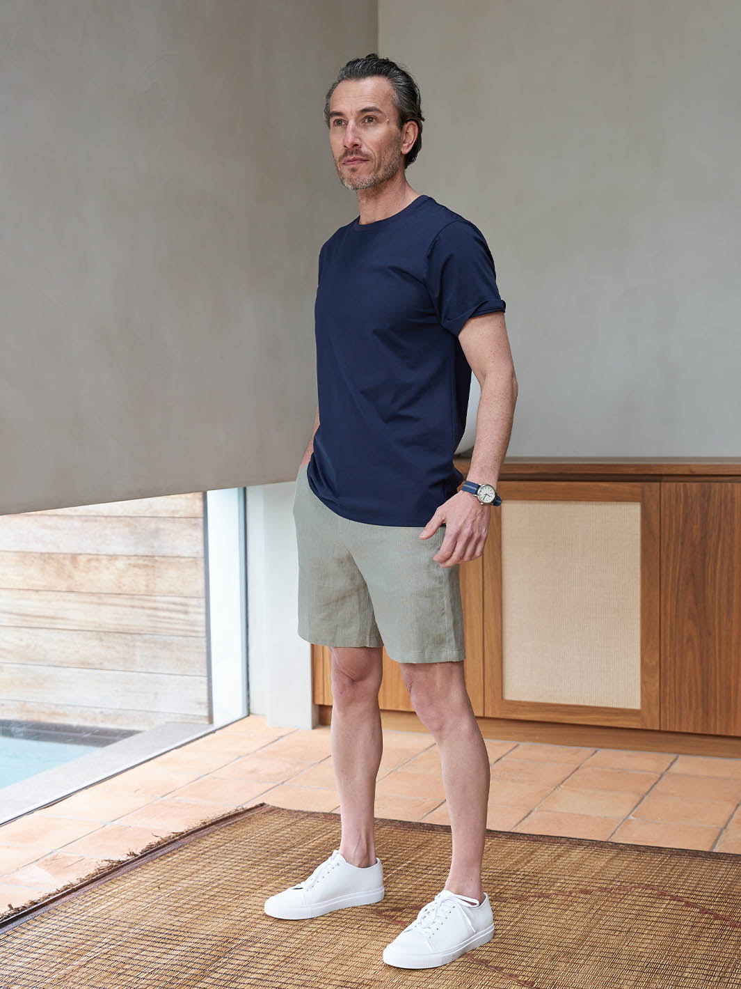 Essential Linen Short - Sage