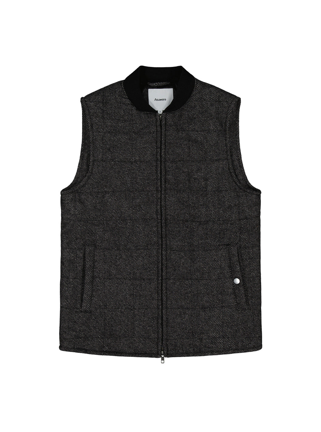 Quilted Vest, Charcoal - Men's Vest NZ