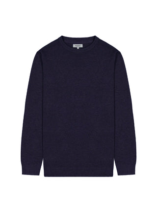 Cotton Silk Crew - Navy
