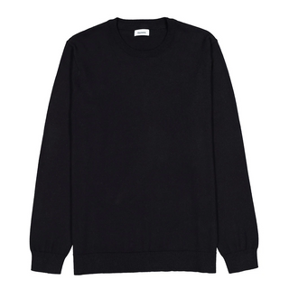 Cotton Silk Crew - Black