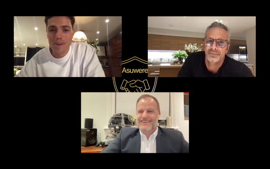 Clubroom Session Vol 5 webinar screenshot, panelists from left to right: Hugo Baird, Andrew Mulligan, and Josh Emett