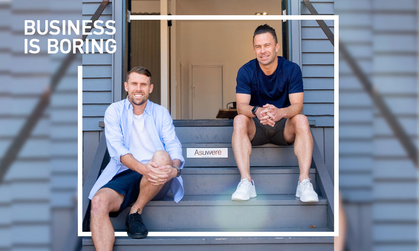 Asuwere co-founders featured on the 'Business is Boring' podcast
