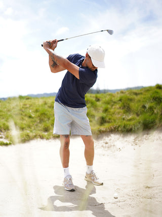 Leisure Short - Navy Stripe