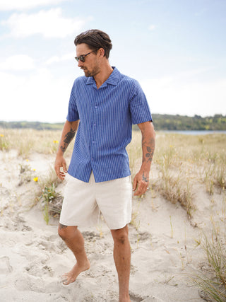 Linen Leisure Short - Bone