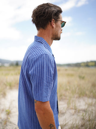 Panama Shirt - Linen Stripe