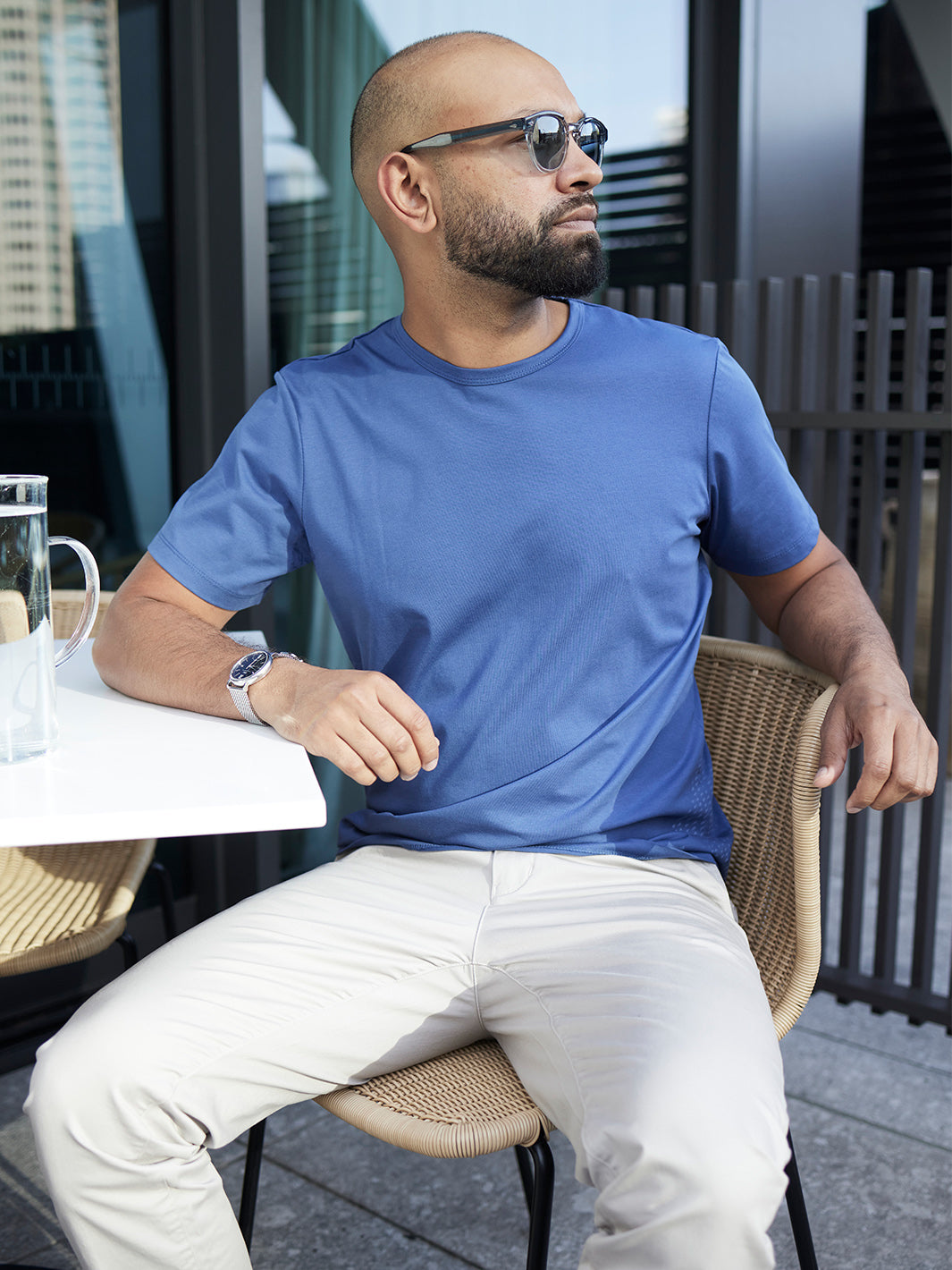 Bound Daily Tee - Steel Blue