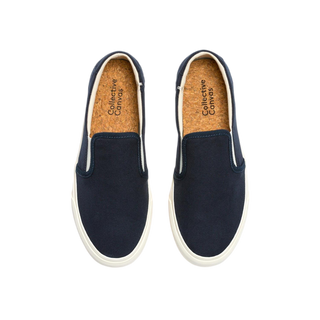 Collective Canvas Slip On Navy