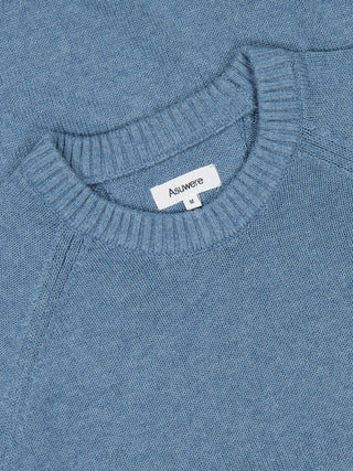 Chunky Knit Crew - Blue