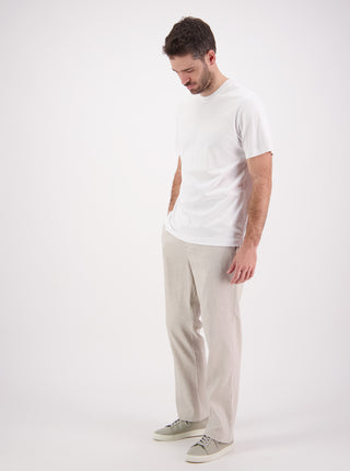 Linen Jogger Pant - Bone