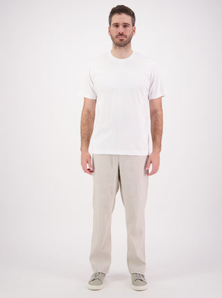 Linen Jogger Pant - Bone