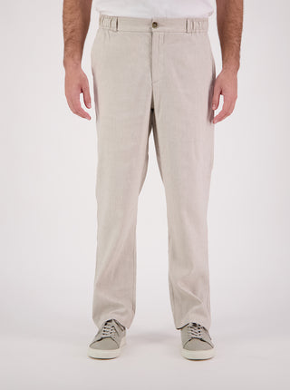 Linen Jogger Pant - Bone