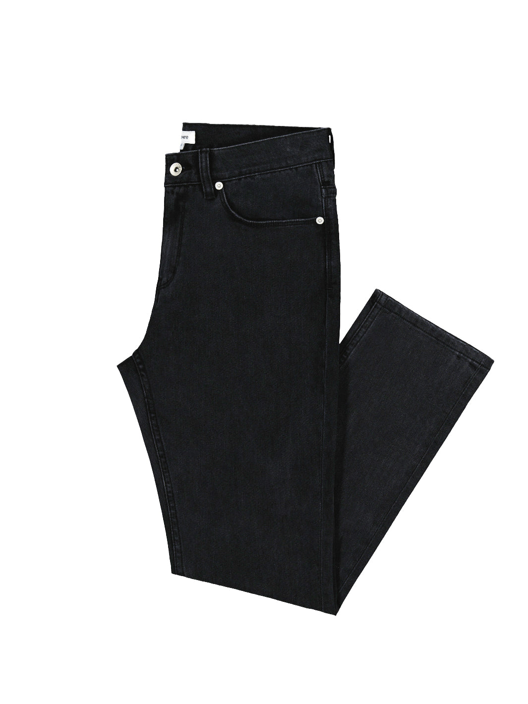 Straight Leg Jean - Washed Black