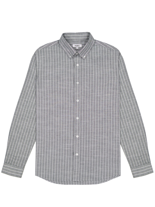 Button Down Shirt - Green Stripe