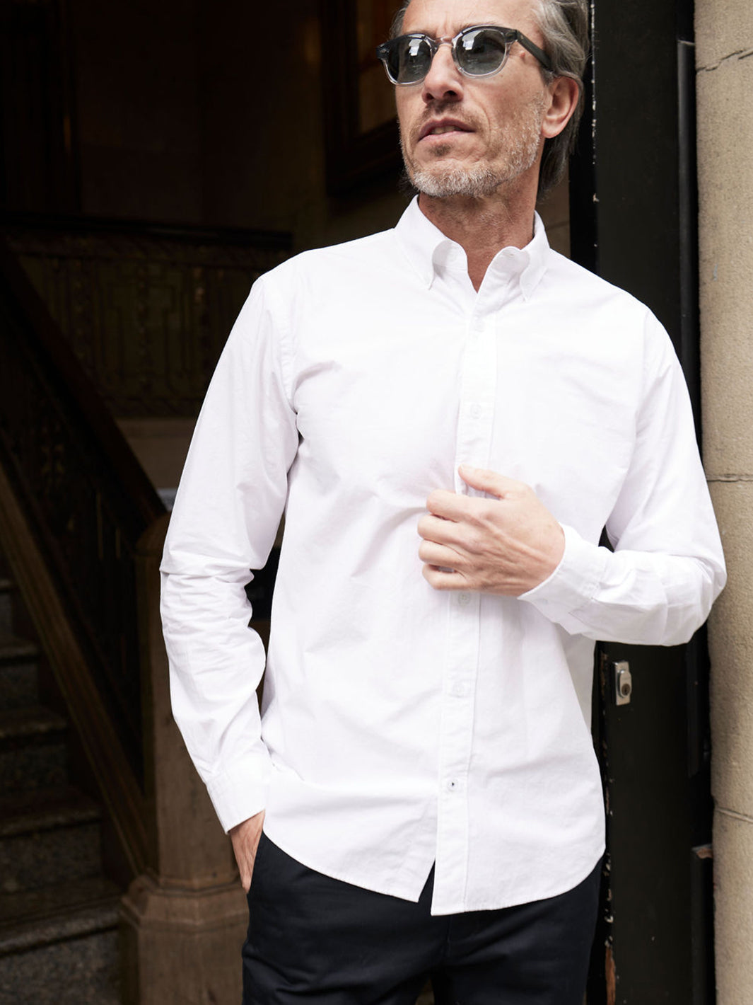 Poplin Button Down Shirt - Bright White