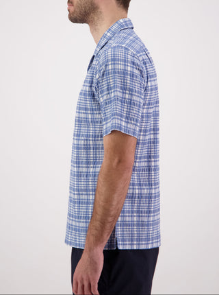 Panama Shirt - Blue Plaid