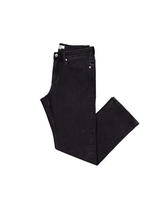 Straight Leg Jean - Washed Black