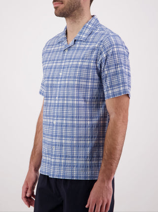 Panama Shirt - Blue Plaid