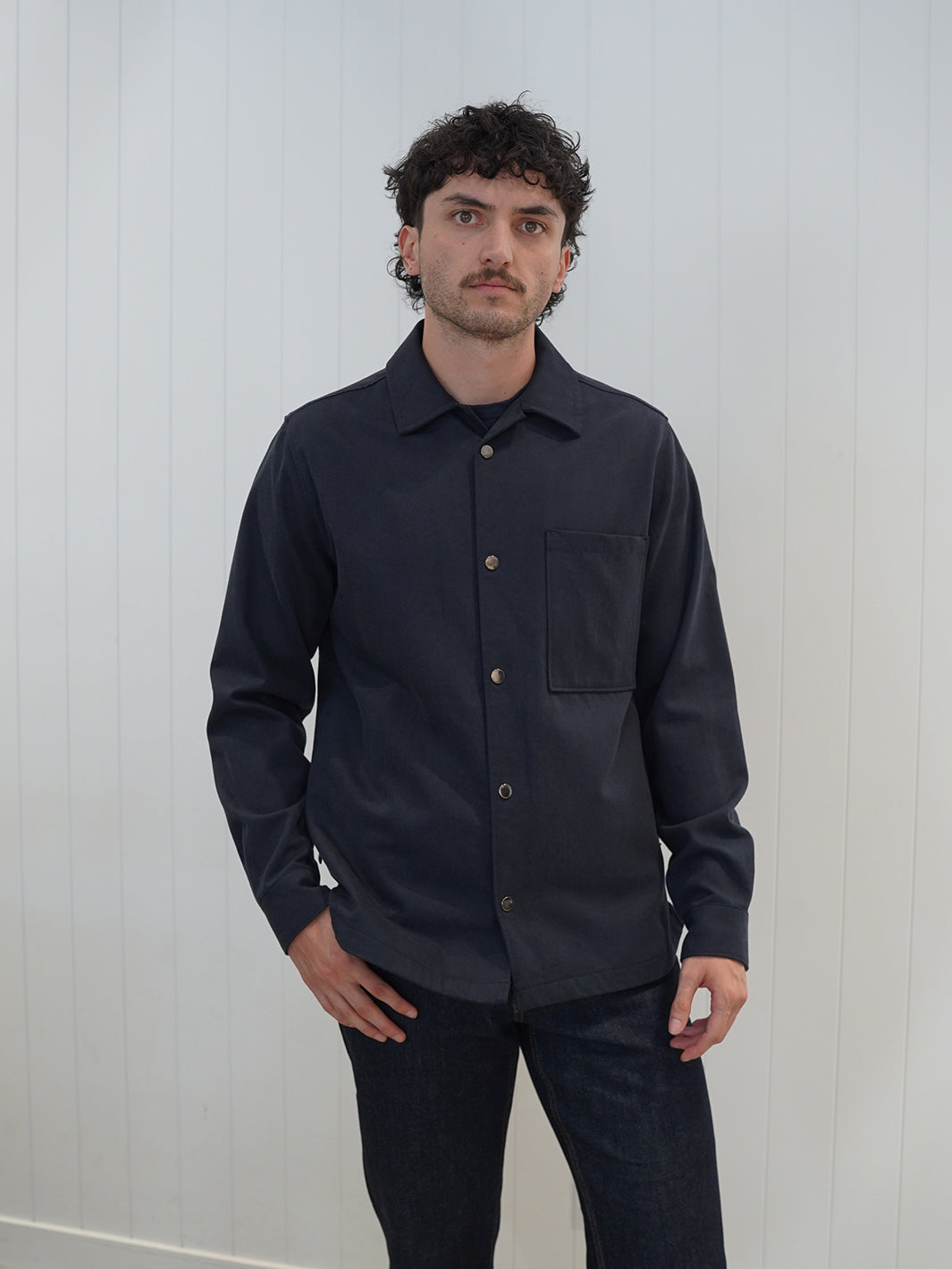 Pocket Overshirt - Navy