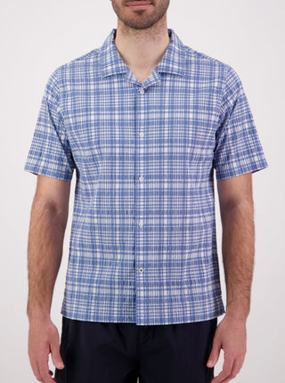Panama Shirt - Blue Plaid