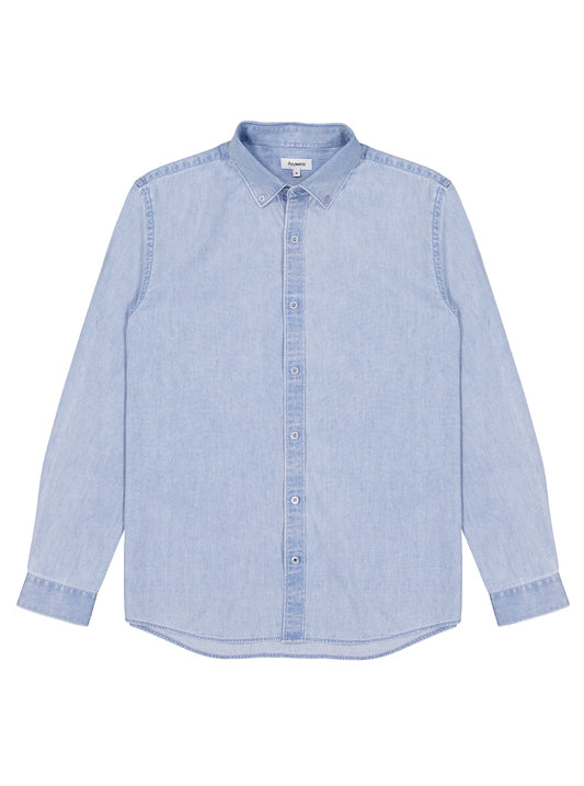 Denim Button Down - Washed Blue