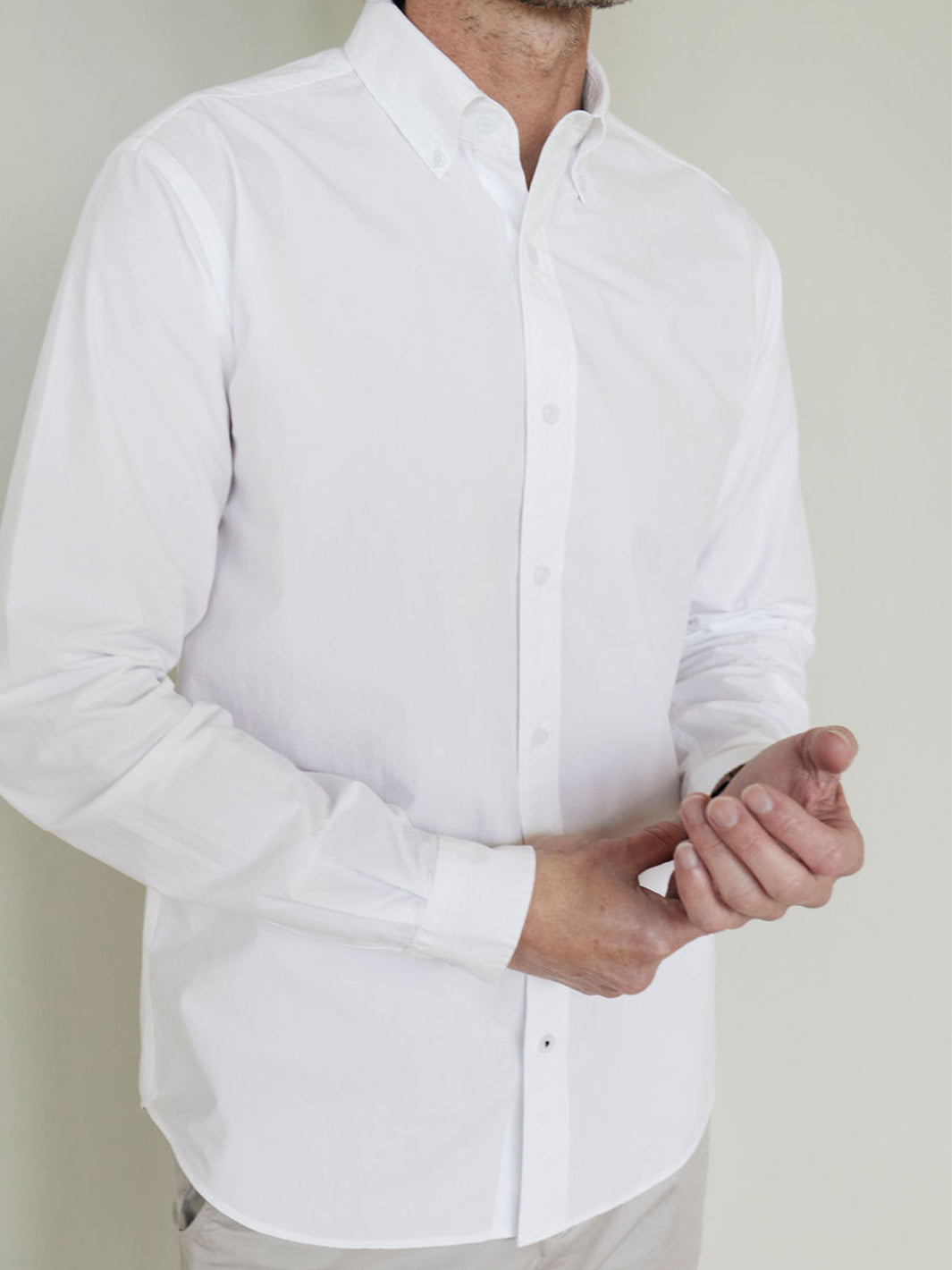 Poplin Button Down Shirt - Bright White