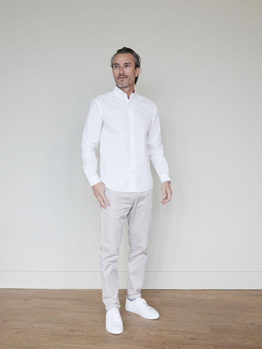 Poplin Button Down Shirt - Bright White