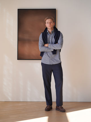 Wool Smart Jogger - Navy