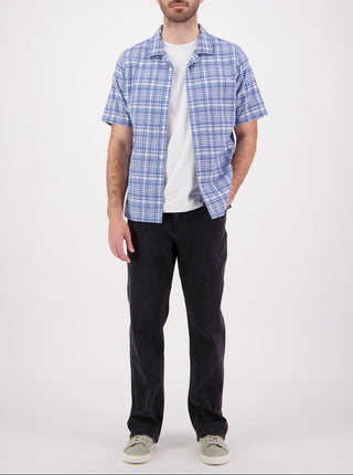 Panama Shirt - Blue Plaid