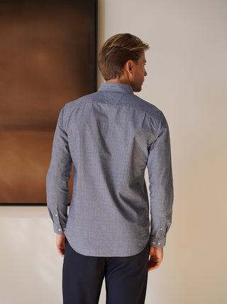 Button Down Shirt - Navy Stripe