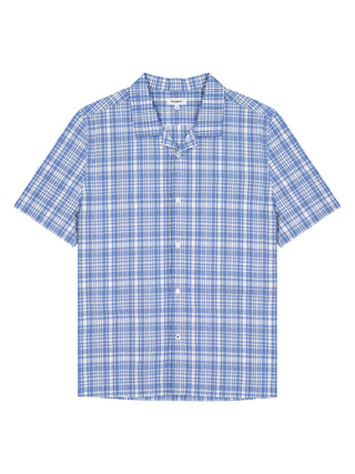 Panama Shirt - Blue Plaid