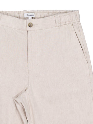 Linen Jogger Pant - Bone