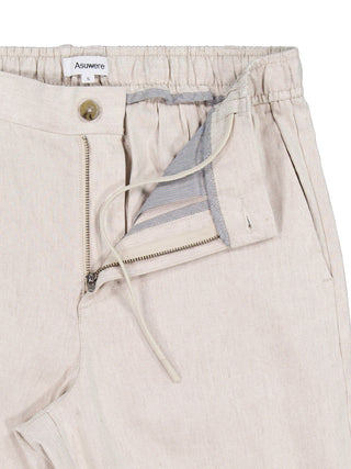 Linen Jogger Pant - Bone