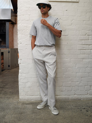 Linen Jogger Pant - Bone