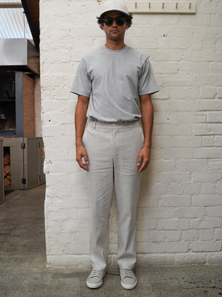 Linen Jogger Pant - Bone
