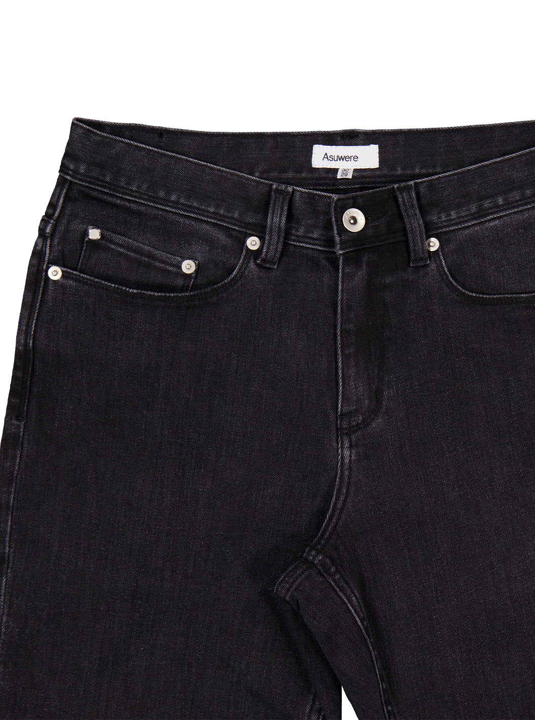 Straight Leg Jean - Washed Black