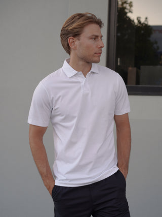 Jersey Polo - White